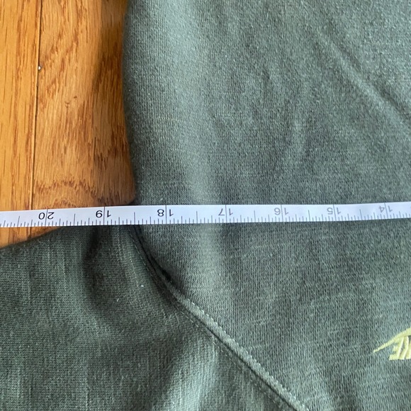Vintage Y2K Nike Green Short Sleeve Full Zip Hoodie Double Zipper M Athleisure - Picture 9 of 11